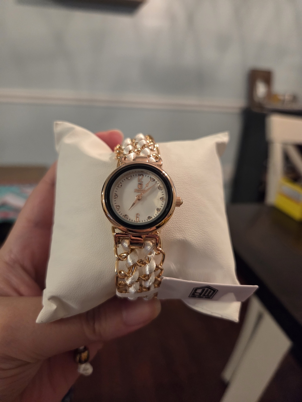 Invicta Montres Prestige Gold and White Chain-Link Womens Watch